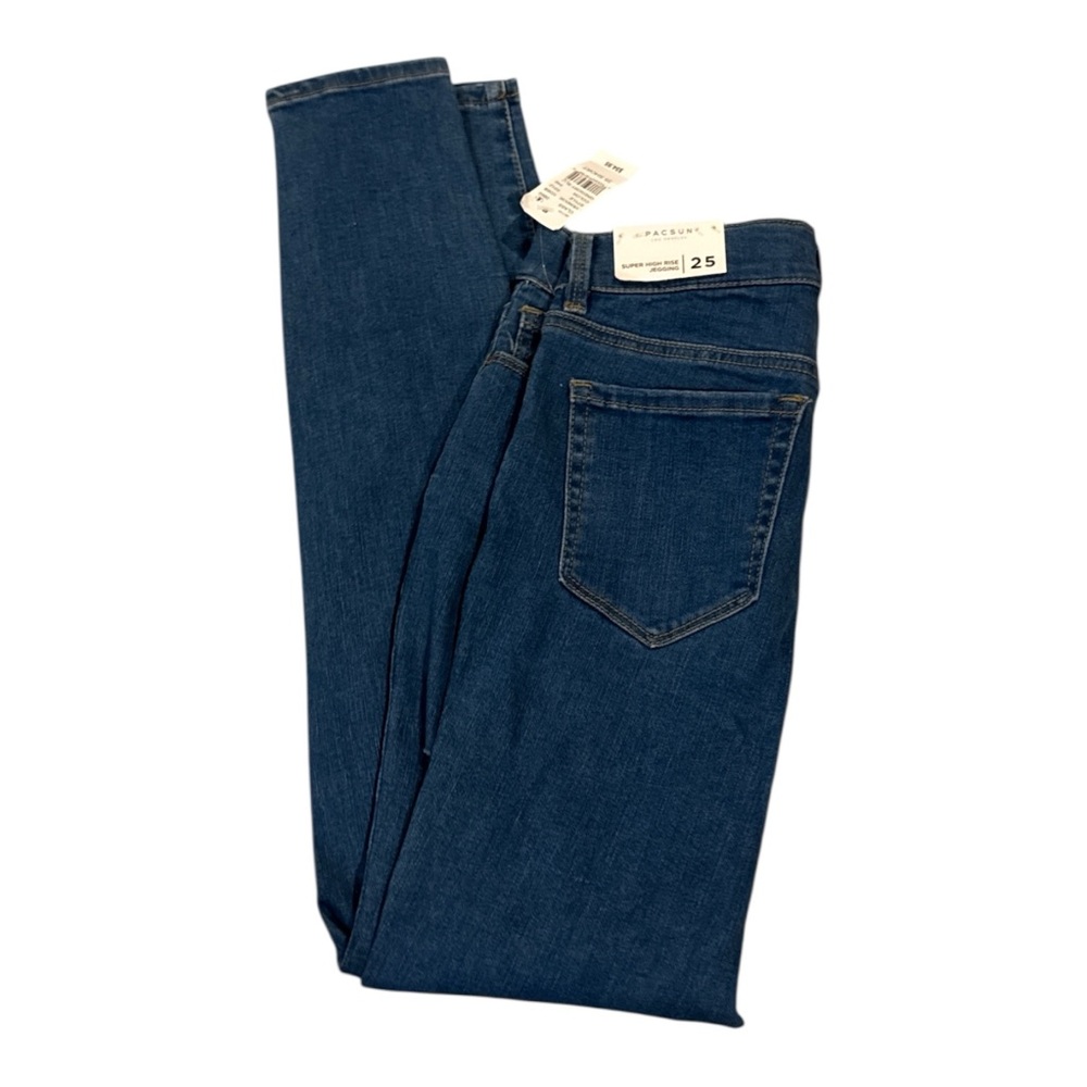 PacSun Dark Blue Super High Rise Jeggings